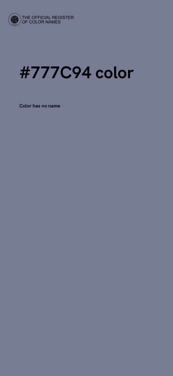 #777C94 color image