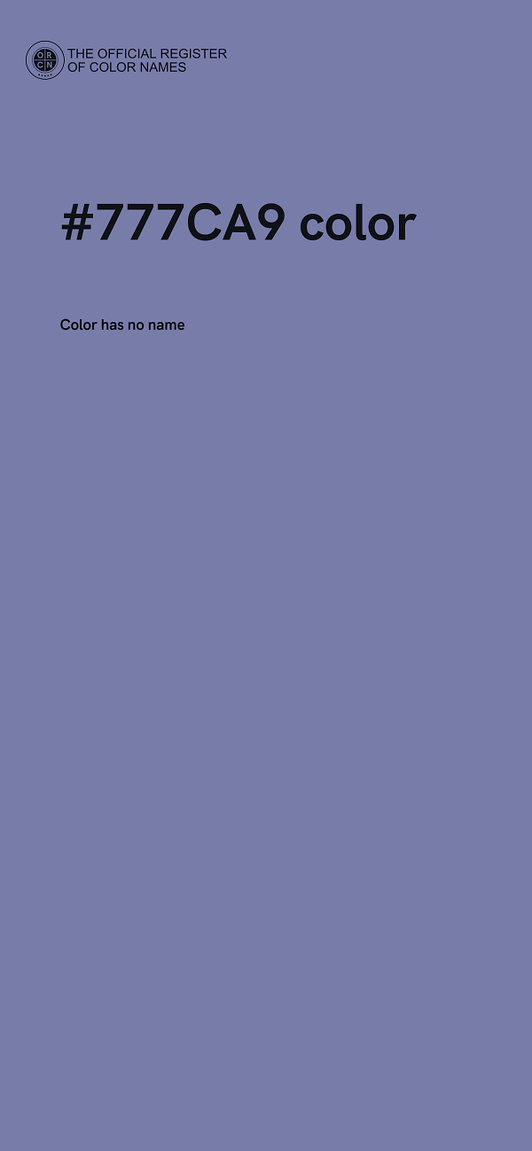 #777CA9 color image