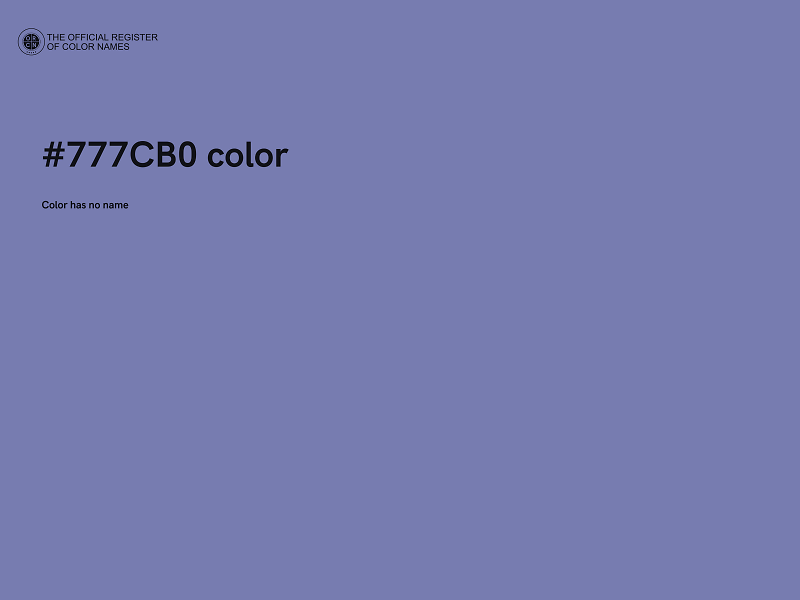 #777CB0 color image