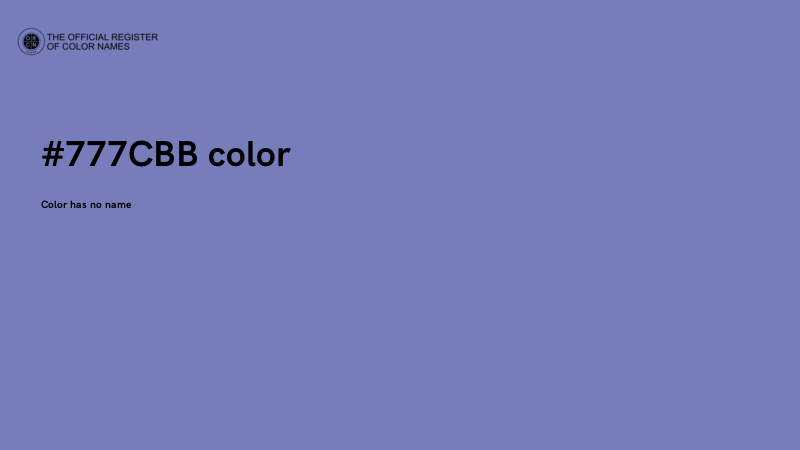 #777CBB color image