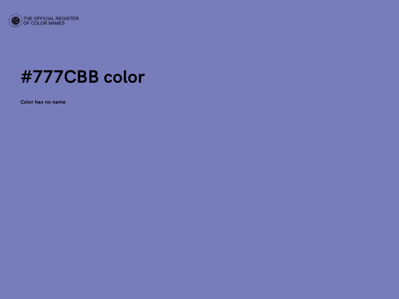 #777CBB color image