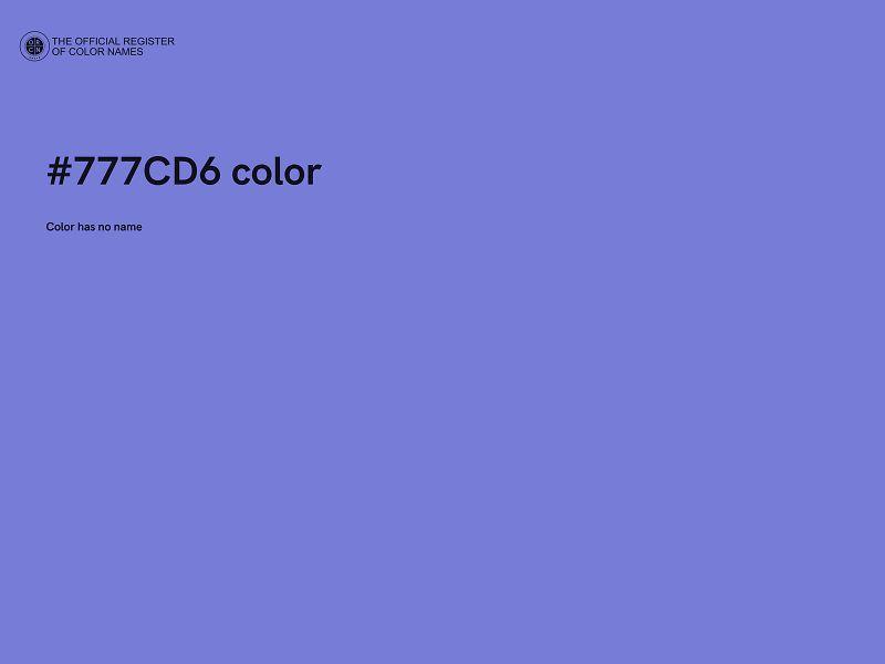 #777CD6 color image