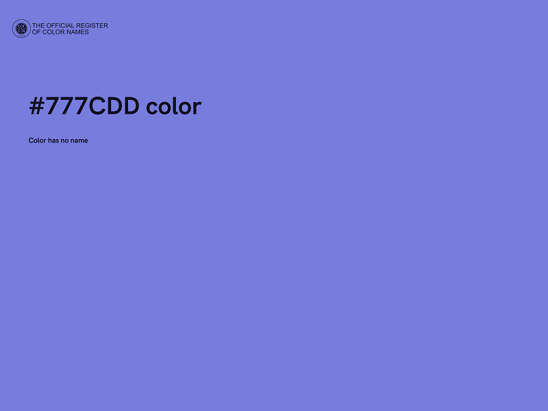 #777CDD color image