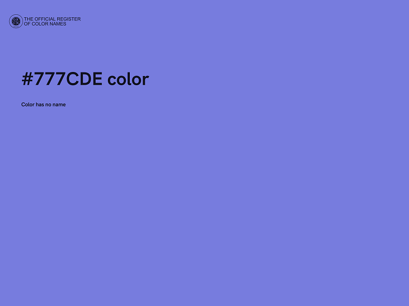 #777CDE color image