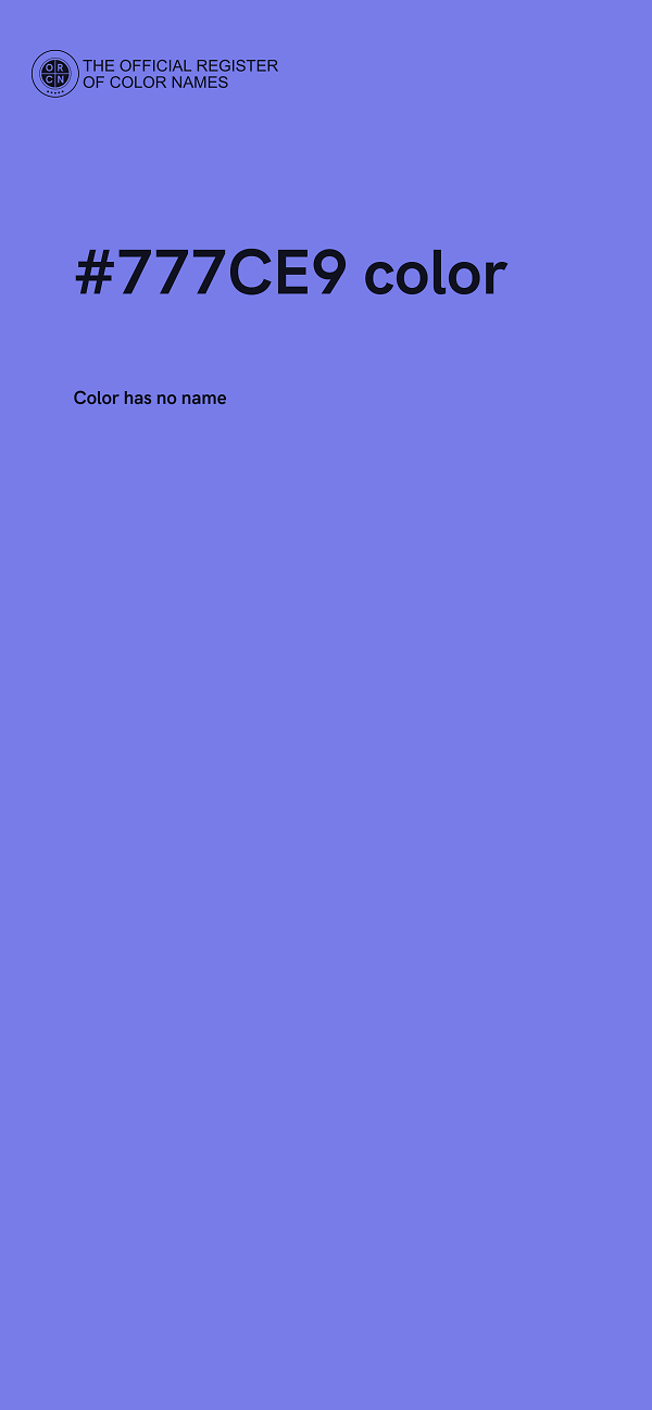 #777CE9 color image