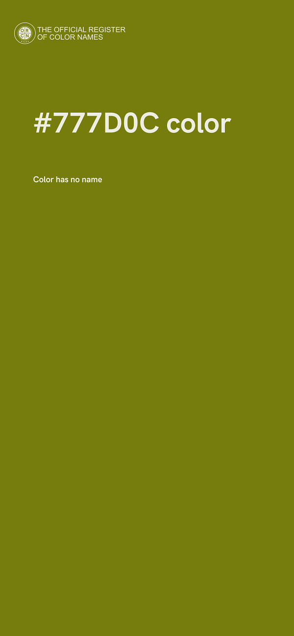 #777D0C color image