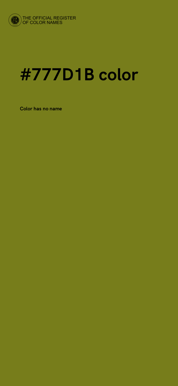 #777D1B color image