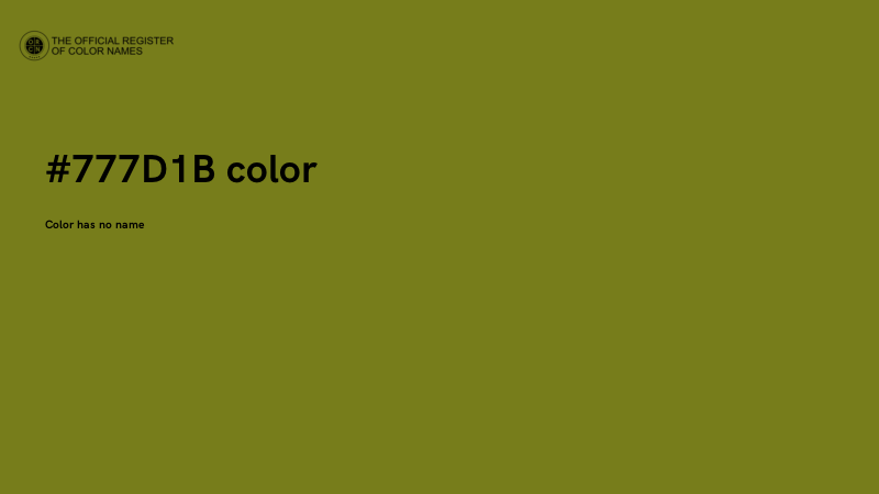 #777D1B color image