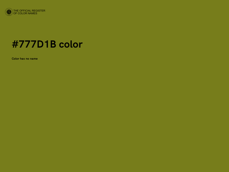 #777D1B color image