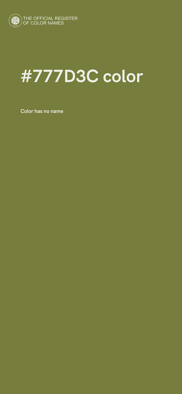 #777D3C color image