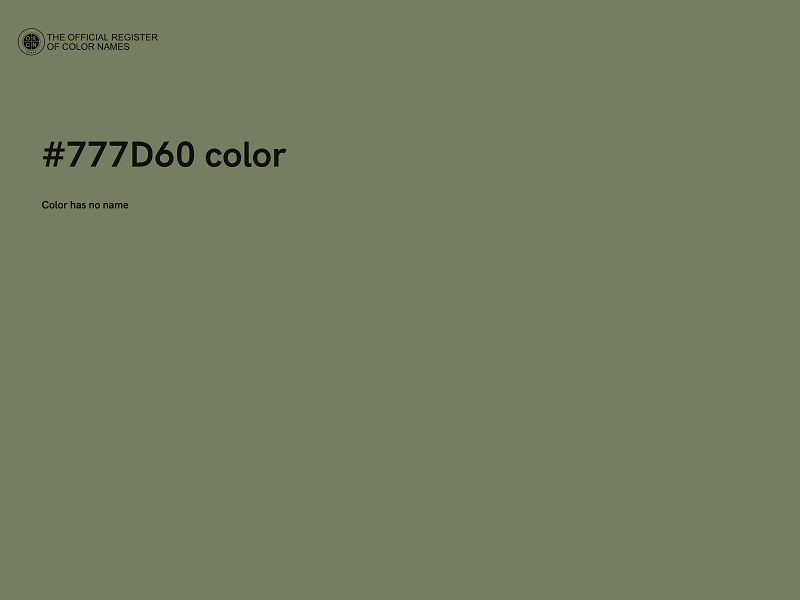 #777D60 color image