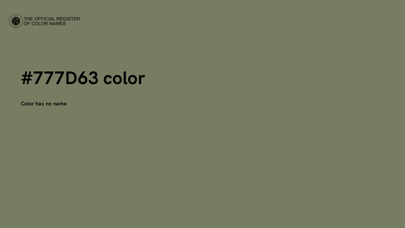 #777D63 color image