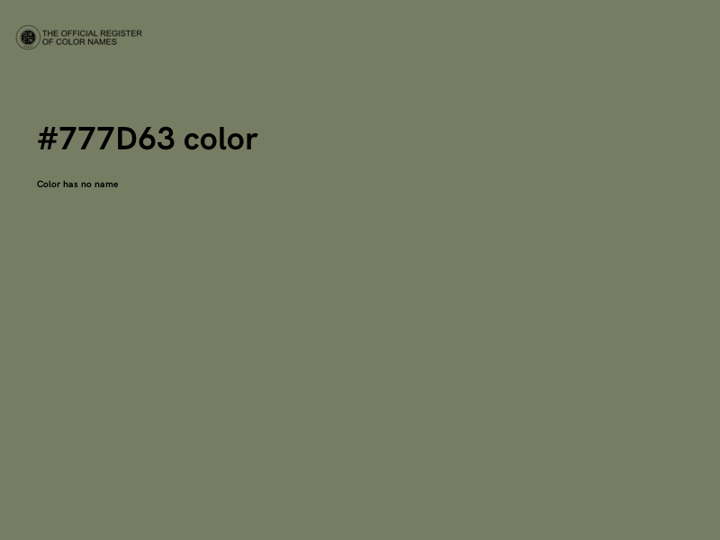 #777D63 color image