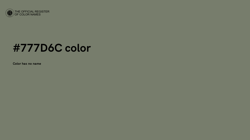 #777D6C color image