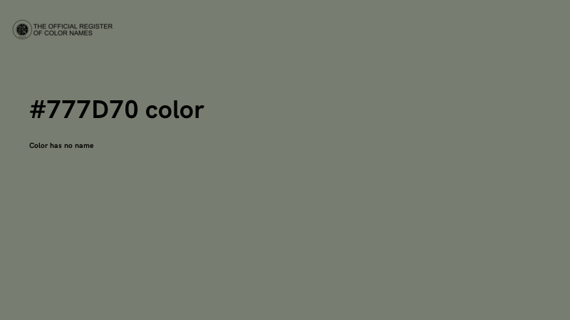 #777D70 color image