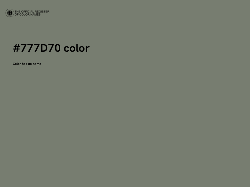 #777D70 color image