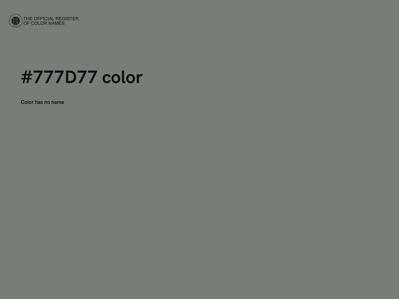 #777D77 color image