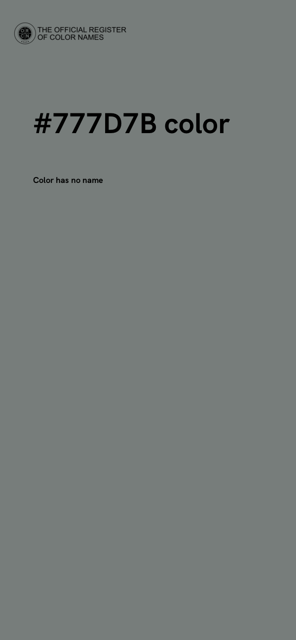 #777D7B color image