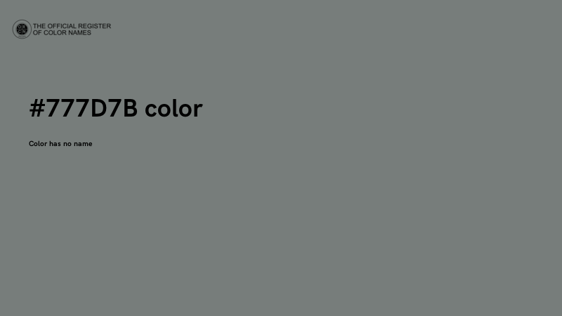 #777D7B color image