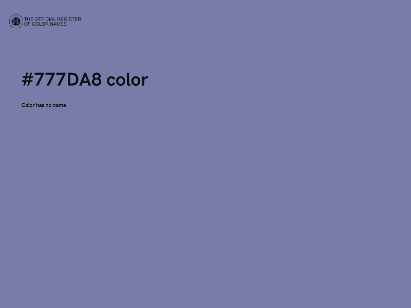 #777DA8 color image