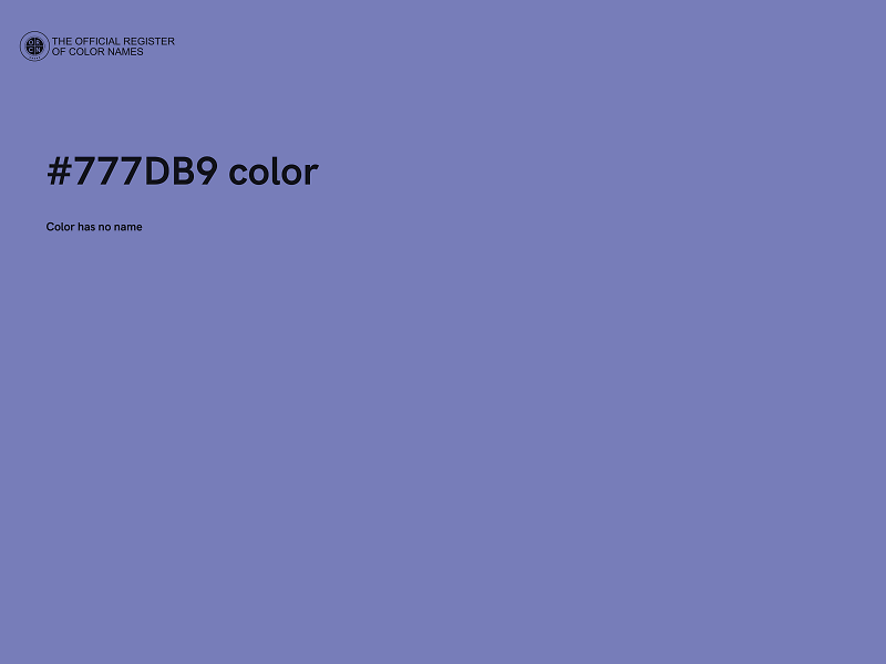 #777DB9 color image