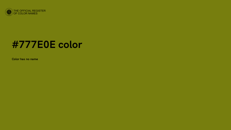 #777E0E color image