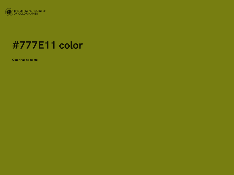 #777E11 color image