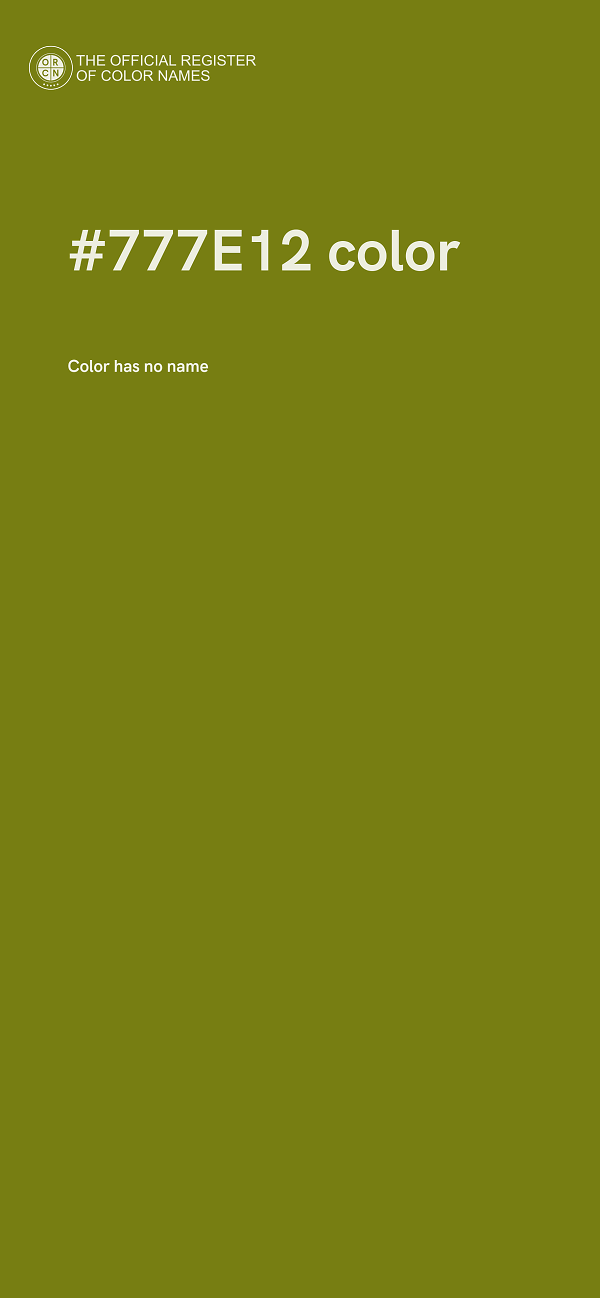 #777E12 color image