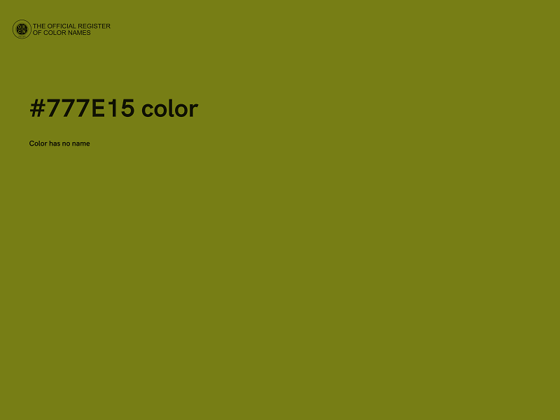 #777E15 color image