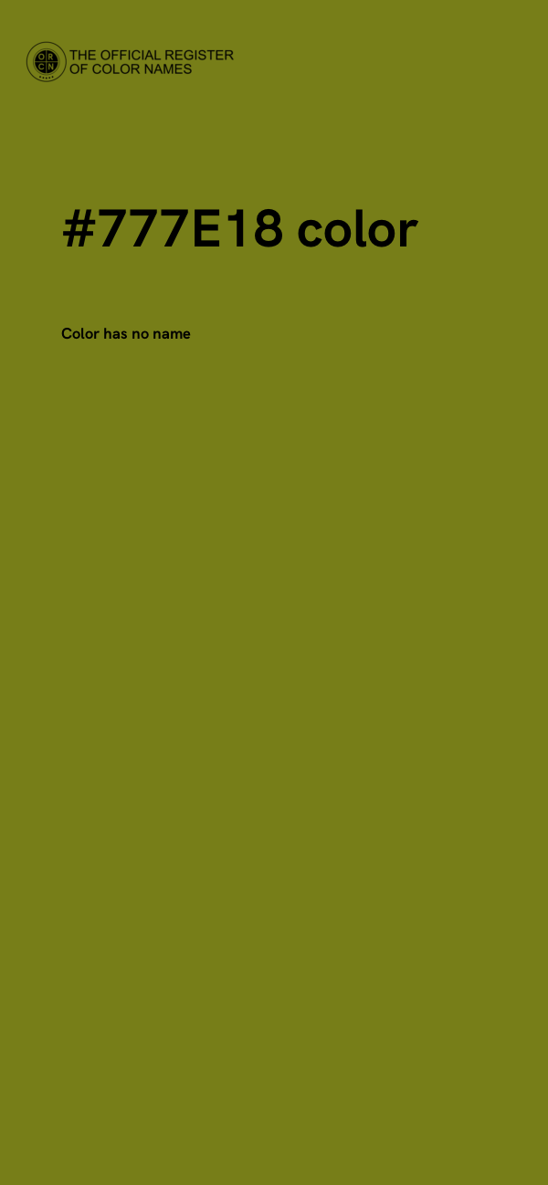 #777E18 color image