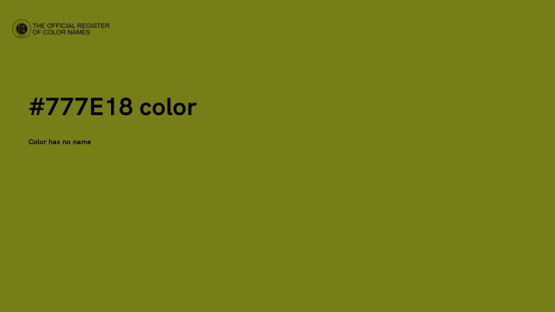 #777E18 color image