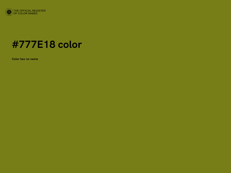 #777E18 color image