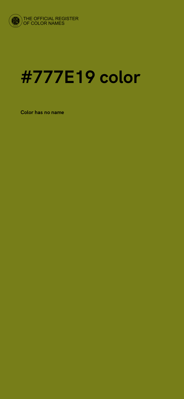 #777E19 color image