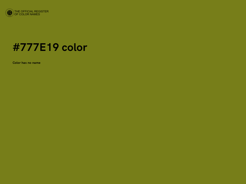 #777E19 color image