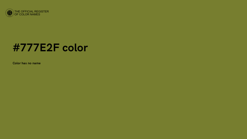 #777E2F color image