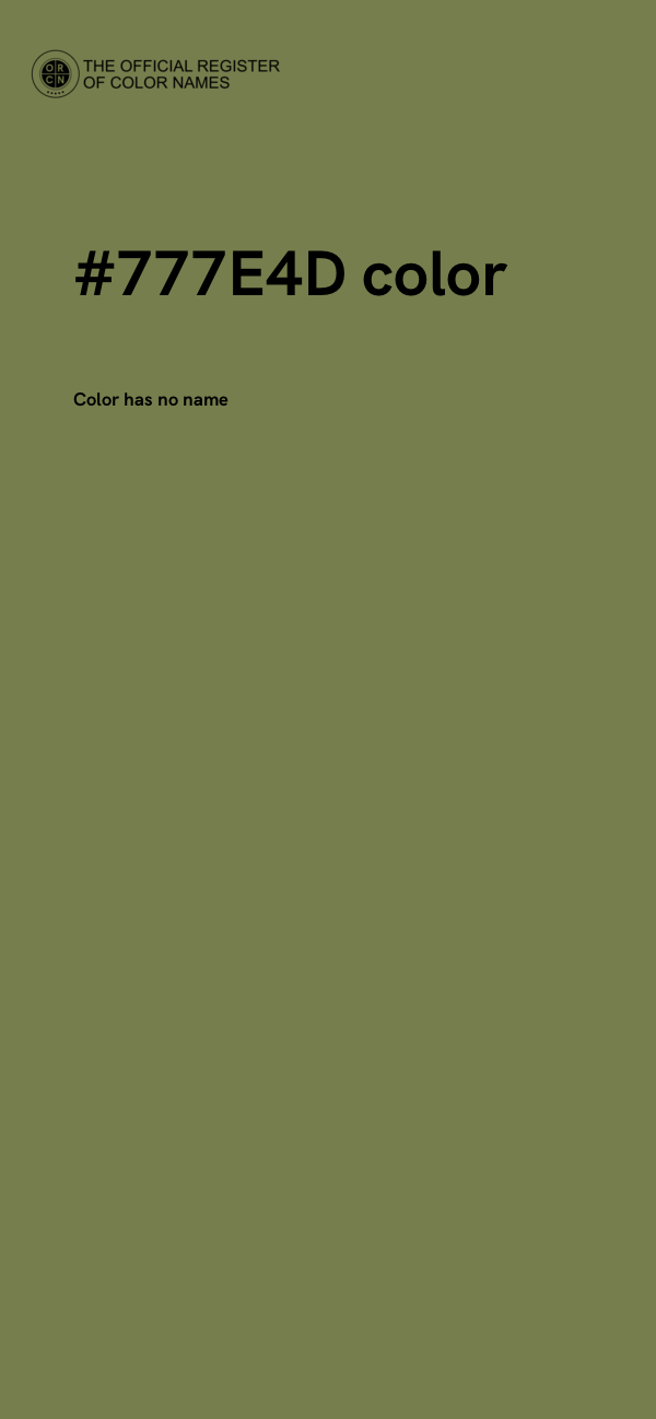 #777E4D color image
