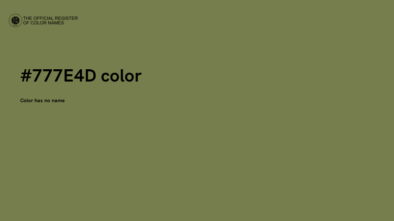 #777E4D color image