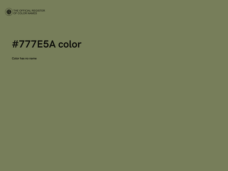 #777E5A color image