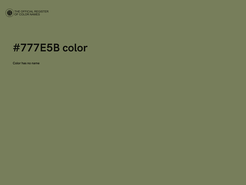 #777E5B color image