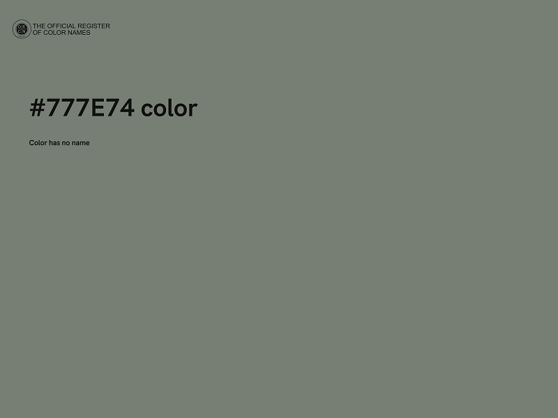 #777E74 color image