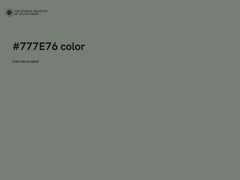 #777E76 color image
