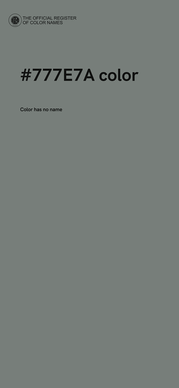 #777E7A color image