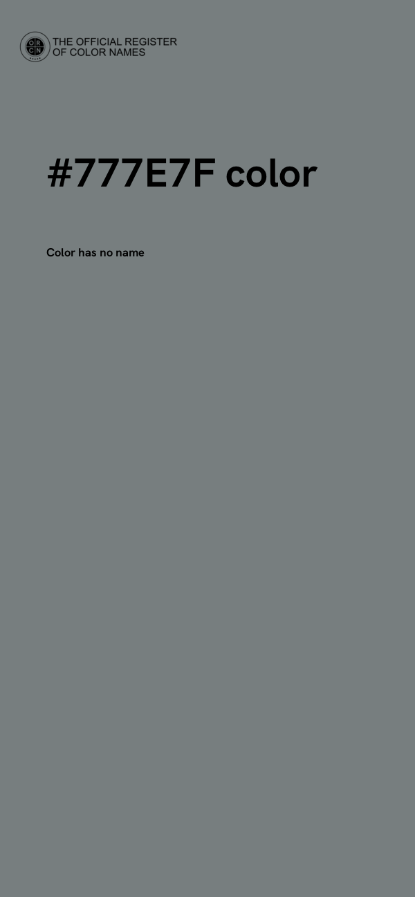 #777E7F color image