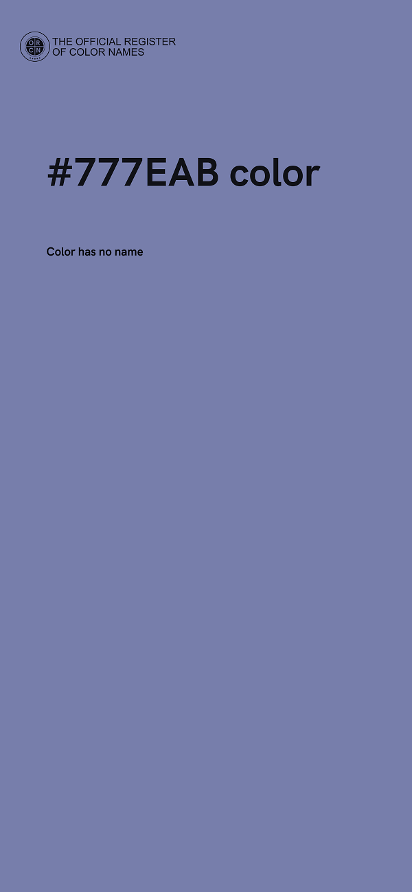 #777EAB color image