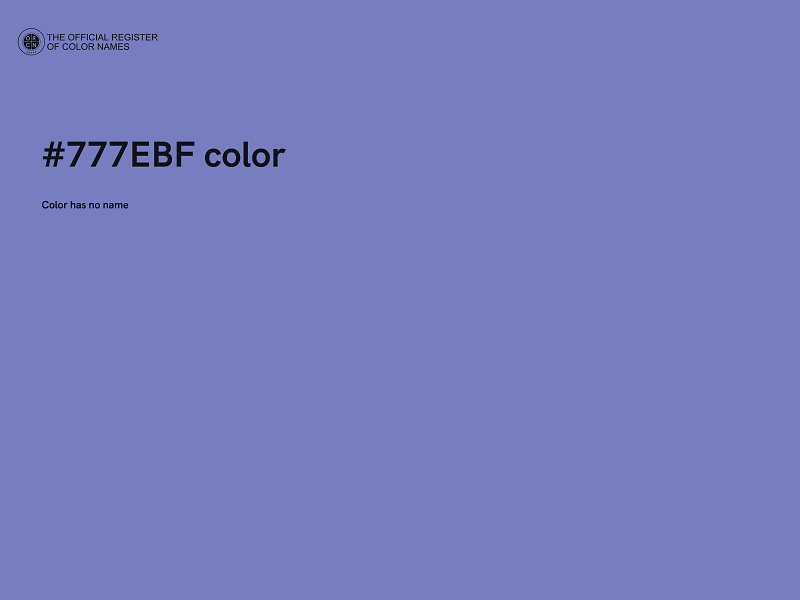 #777EBF color image