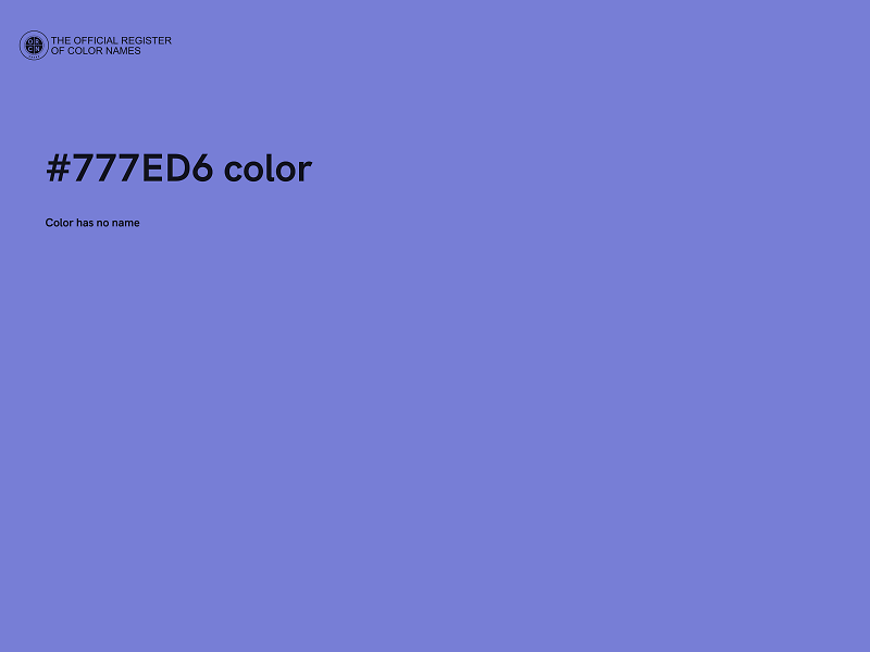 #777ED6 color image