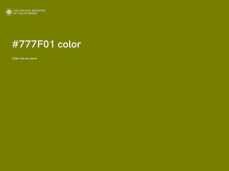 #777F01 color image