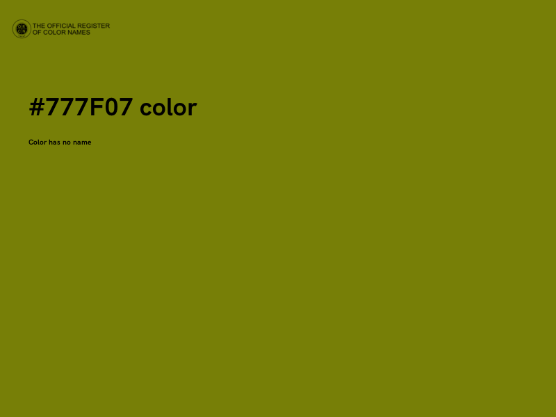 #777F07 color image