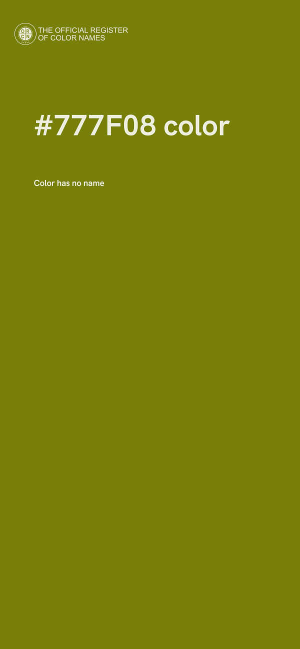 #777F08 color image
