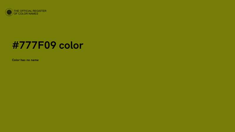 #777F09 color image